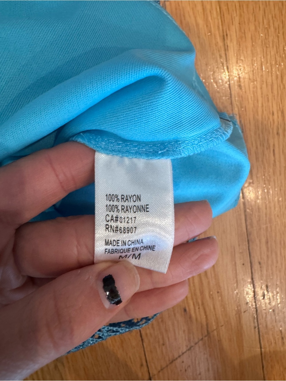 Y2K Le chateau blue knit stretchy cami - Picture 6 of 7
